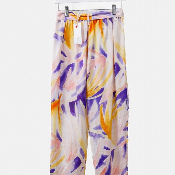 Forte_Forte 6293 Panarea Printed Silk Pant - Picture 3 of 14